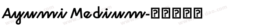 Ayumi Medium字体转换